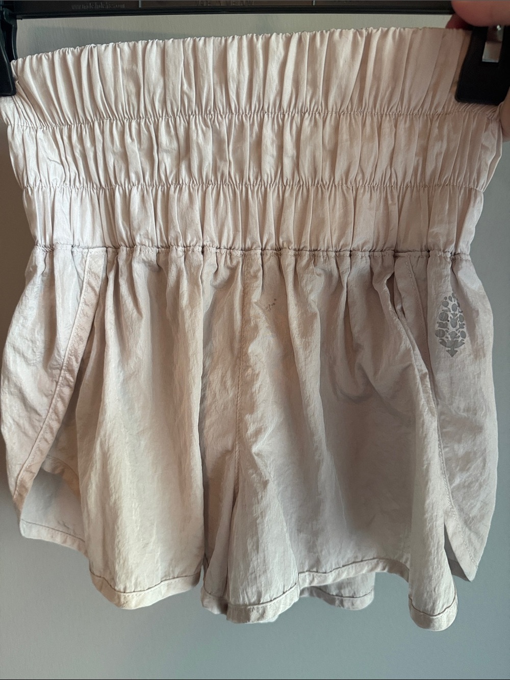 Free People Movement High-Waist Elastic Band Light Shorts